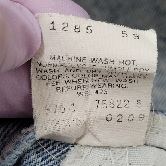 Vintage LEVIS 550 Tapered Baggy Jeans 32x29 Acid-Wash USA - Picture 6 of 16